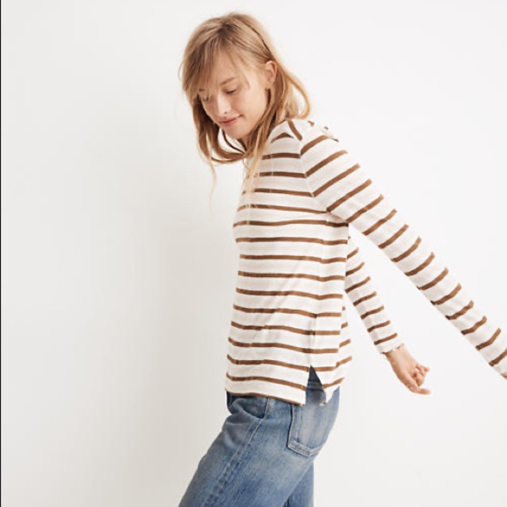 Madwell striped long sleeve tee